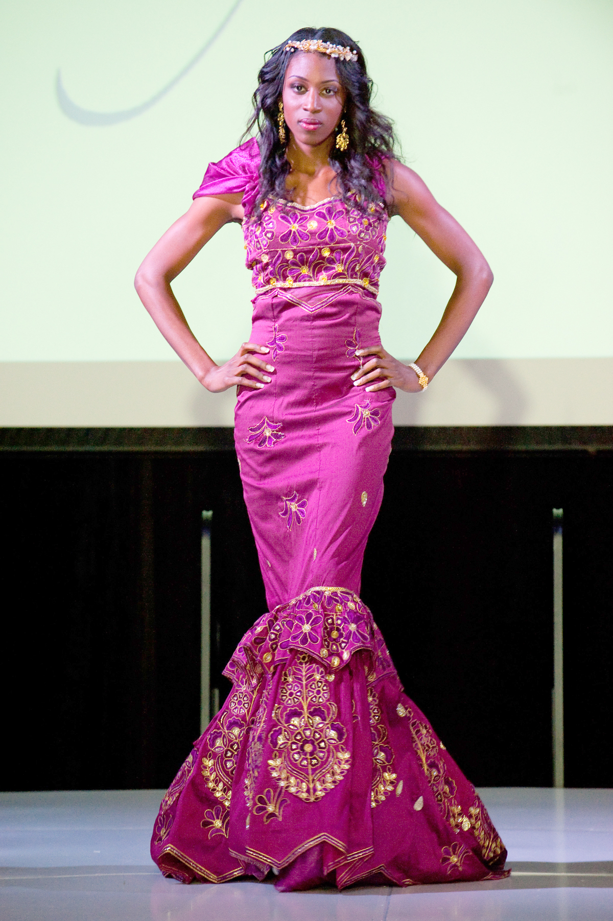 2015 Crown Collection, pageant gown by TeKay Designs.