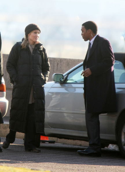 Angelina Jolie and Chiwetel Ejiofor in SALT